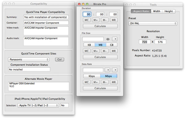 Screenshot VideoSpec