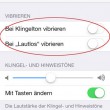 Screenshot iPhone Vibrationsalarm