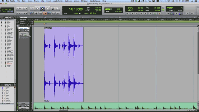 Pro Tools Elastic Audio aktivieren