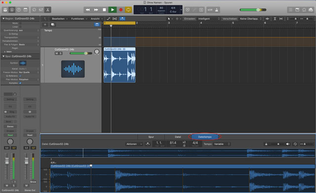 Logic Dateitempoeditor