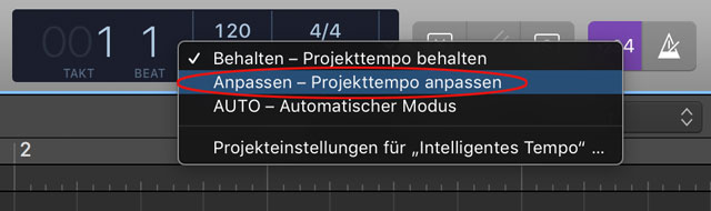 Projekttempo anpassen