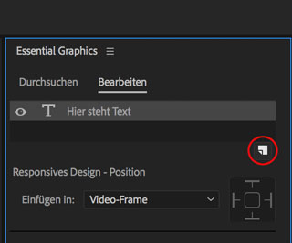 Screenshot Button Neue Ebene