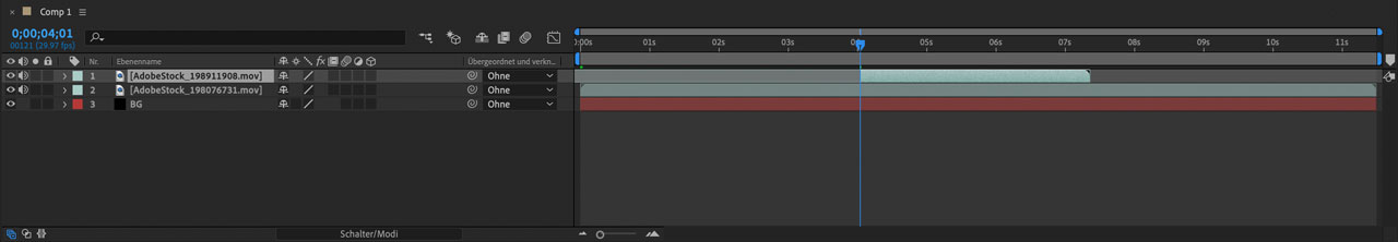 After Effects Komposition nach Overwrite