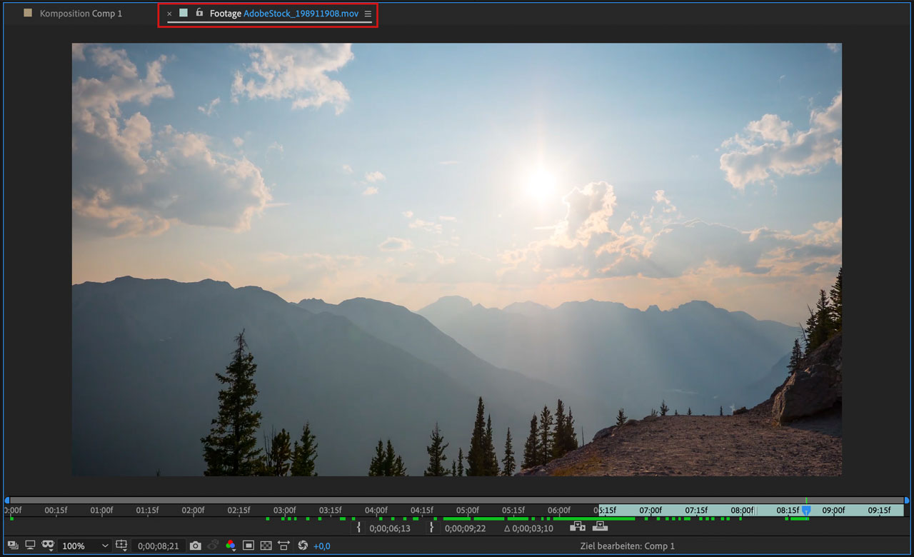 After Effects Footage Editor