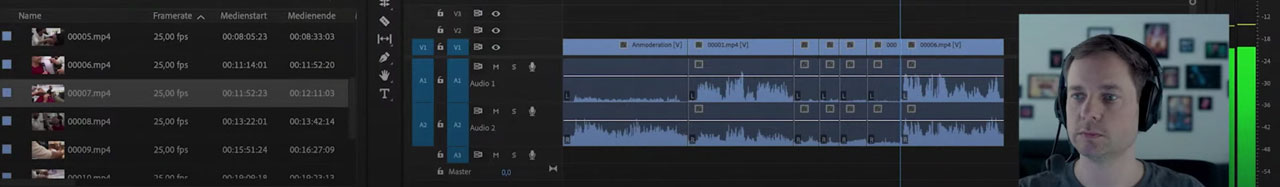Screenshot Premiere-Kurs auf Adobe Live
