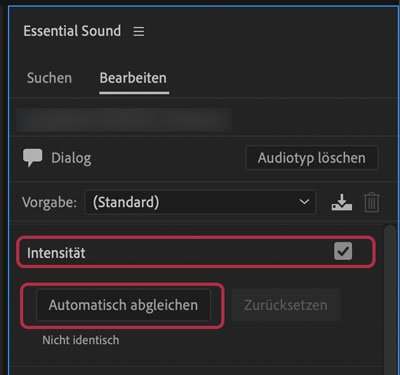 Lautheit in Premiere anpassen