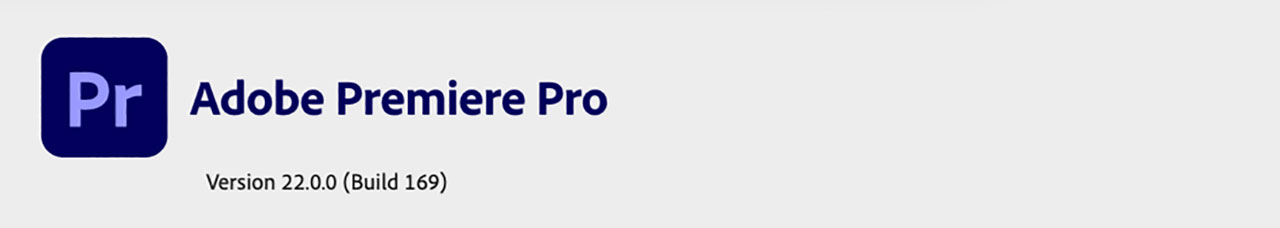 Screenshot Premiere Version CC 2022