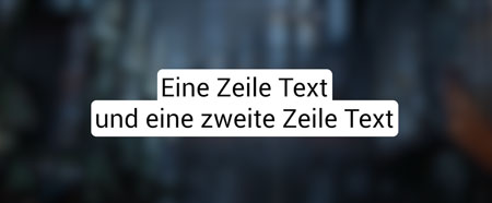 Premiere Texthintergrund abgerundet